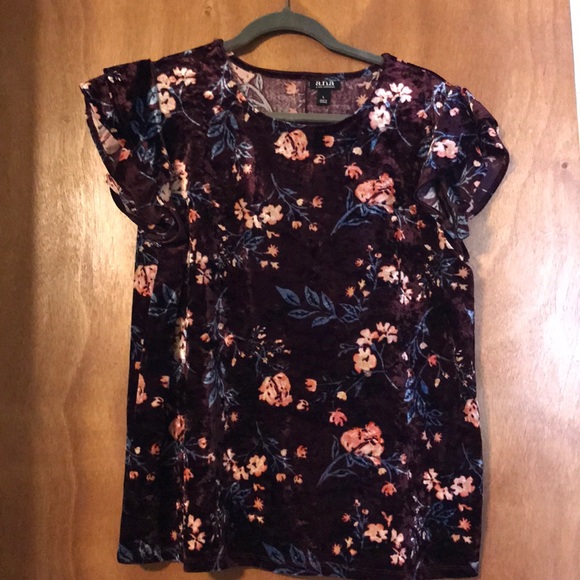 Floral Velvet Shirt - Picture 1 of 4